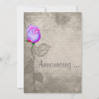 Sepia Vintage Spot Colour Rose Bud Wedding