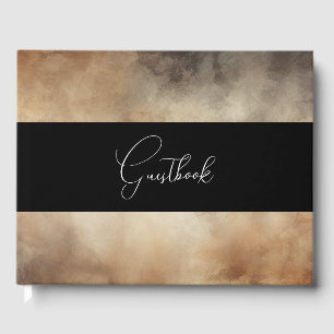 Sepia Vintage Wedding Guest Book