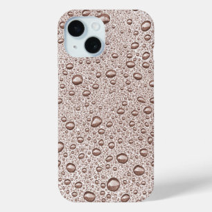 Sepia water droplets iPhone 15 case