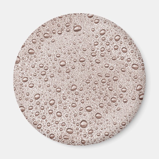 Sepia water droplets magnet (Front)