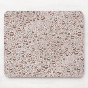 Sepia water droplets mouse pad