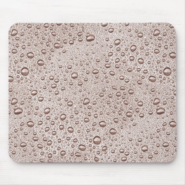 Sepia water droplets mouse pad (Front)