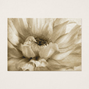 Sepia White & Cream Dahlia Background Customised