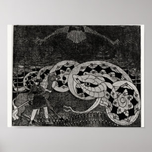 Seppo Llmarinen Ploughing the Field of Snakes Poster