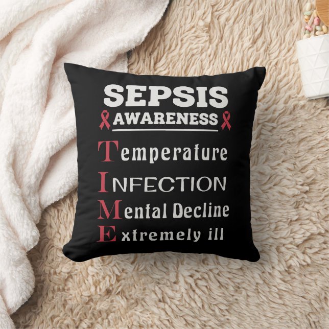 Sepsis Awareness T.I.M.E. Guide Cushion (Blanket)