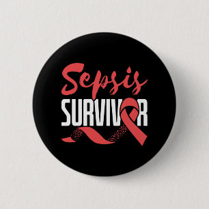 Sepsis Survivor Warrior Fighter Awareness Month 6 Cm Round Badge