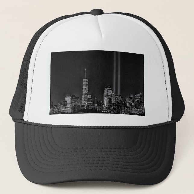 sept 11 tribute in lights NYC Trucker Hat (Front)