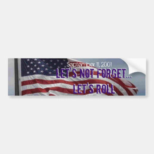 September 11, 2001 bumper sticker