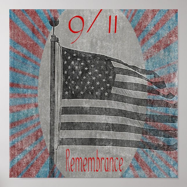 September 11 Remembrance Flag Print (Front)