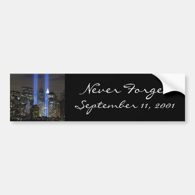 September 11, towers of light bumper sticker (Front)