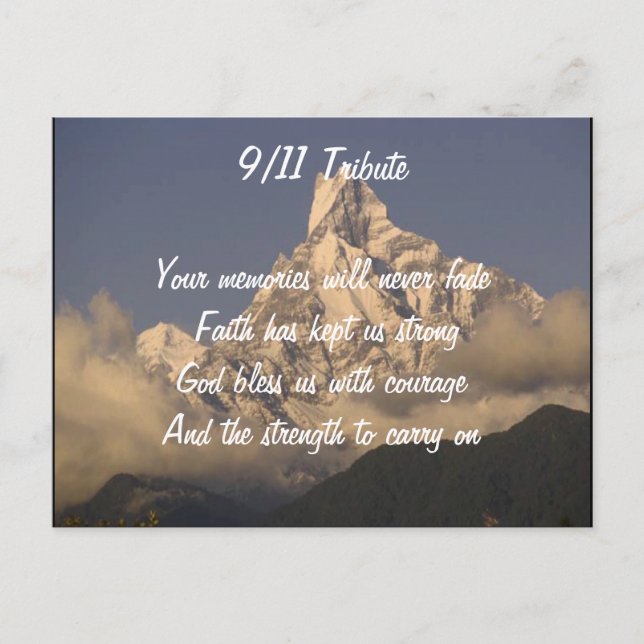 September 11 tribute postcard (Front)
