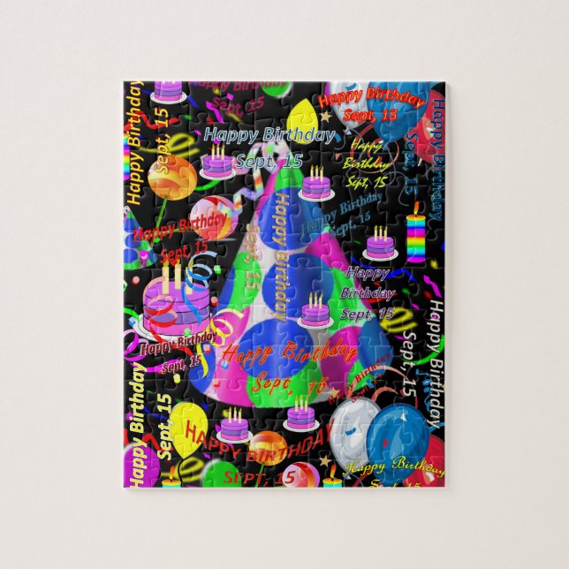 September, 15 Birthday Jigsaw Puzzle (Vertical)