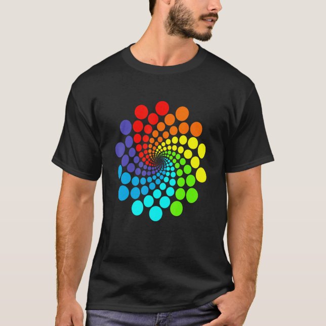 September 15th International Dot Day Rainbow Polka T-Shirt (Front)