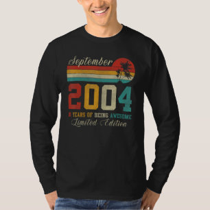 September 18 Year Old Vintage 2004 18th Birthday T-Shirt