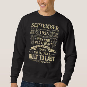 September 1936 86 Years Old 86th Birthday Sweatshirt