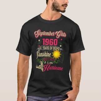 September 1960 63rd Birthday September Girls 1960 T-Shirt