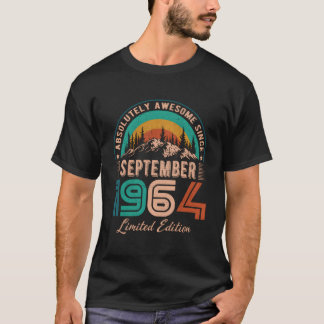 September 1964 Birthday Awesome Since September 19 T-Shirt