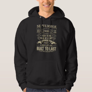 September 1980 42 Years Old 42th Birthday Hoodie