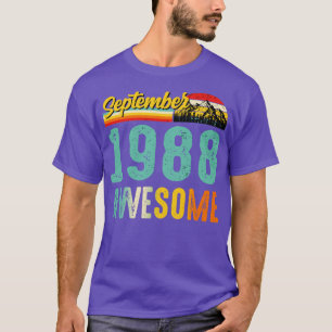 September 1988 Birthday Gift Shirt Vintage Septemb