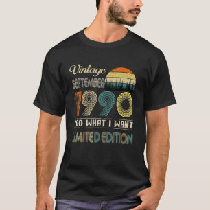 September 1990 Vintage 32 Years Old Birthday T-Shirt