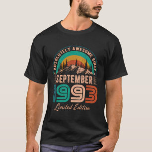 September 1993 Birthday Awesome Since September 19 T-Shirt