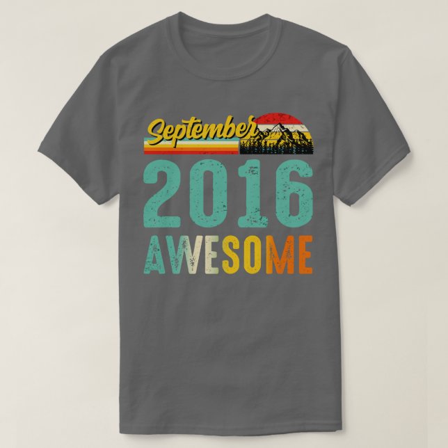 September 2016 Birthday Gift Shirt Vintage Septemb (Design Front)