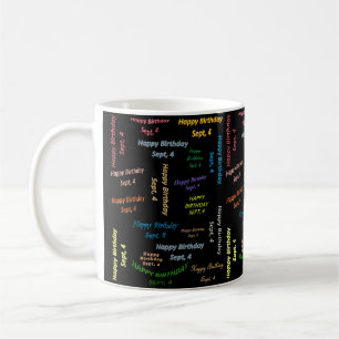 September, 4 Birthday Mug