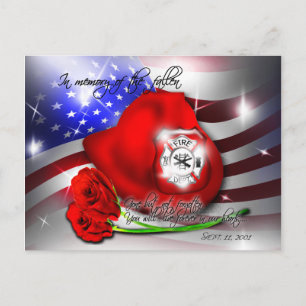 September 9/11 memorial Postcard
