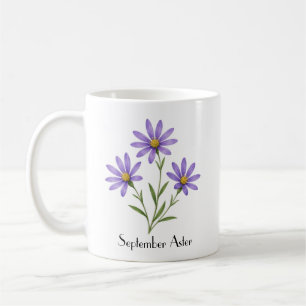 September Aster Flowers Coffee Mug