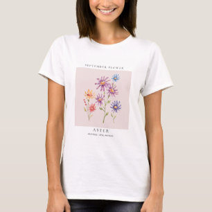 September Birth Month Flower T-Shirt