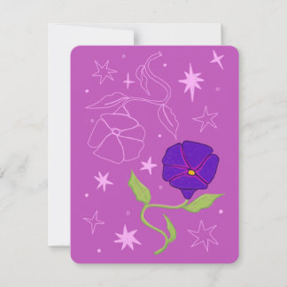 September Birthday Month Card (Morning Glory)