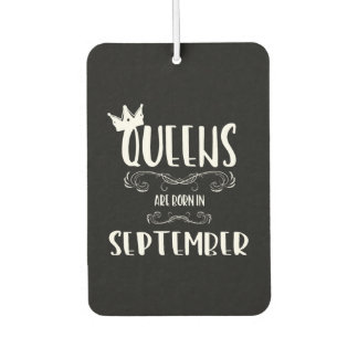September birthday women ladies queen car air freshener