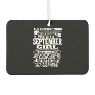 SEPTEMBER Born Girl Birthmonth Shirt for SEPTEMB Car Air Freshener