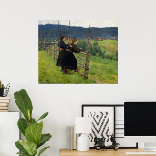 September by Erik Werenskiold Poster
