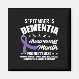 September Dementia Awareness Month Heimerheimer Aw Magnet