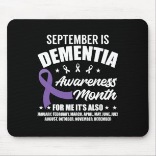 September Dementia Awareness Month Heimerheimer Aw Mouse Pad
