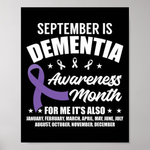 September Dementia Awareness Month Heimerheimer Aw Poster