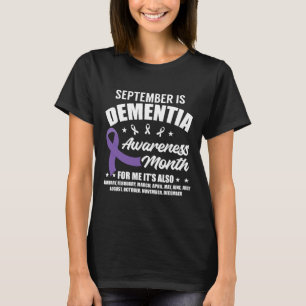 September Dementia Awareness Month Heimerheimer Aw T-Shirt