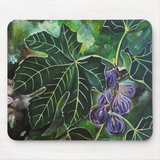 September Figs and Summer Light by Alfred Fox Mouse Pad (Front)
