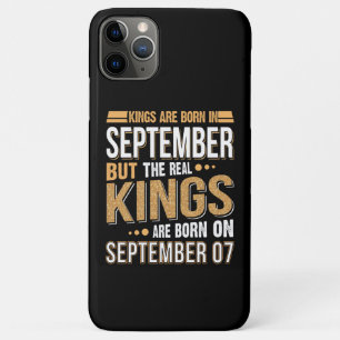 September Gift Kings Are Born In September 07 Case-Mate iPhone Case