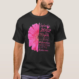 September Girl 2002  20 Years Old 20th Birthday T-Shirt