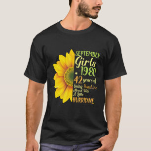 September Girls 1980 42 Years Being Sunshine Mixed T-Shirt