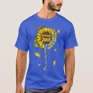 September Girls 2008 14th Sunflower Birthday Made  T-Shirt