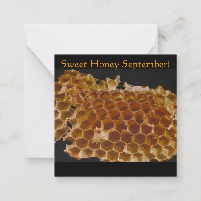 September is Honey Month! Card (Front)