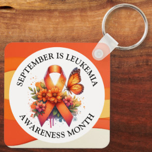 September is Leukaemia Awareness Month Key Ring