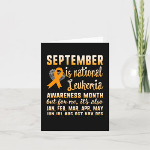 September Is National Leukaemia Awareness Month Wa Card