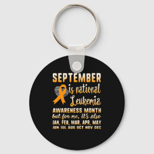 September Is National Leukaemia Awareness Month Wa Key Ring