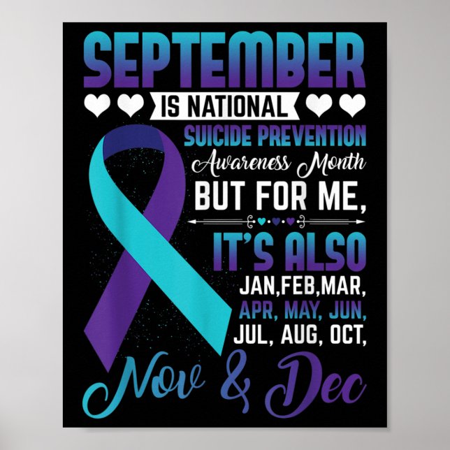 September Is National Suicide Prevention Awareness Poster (Front)