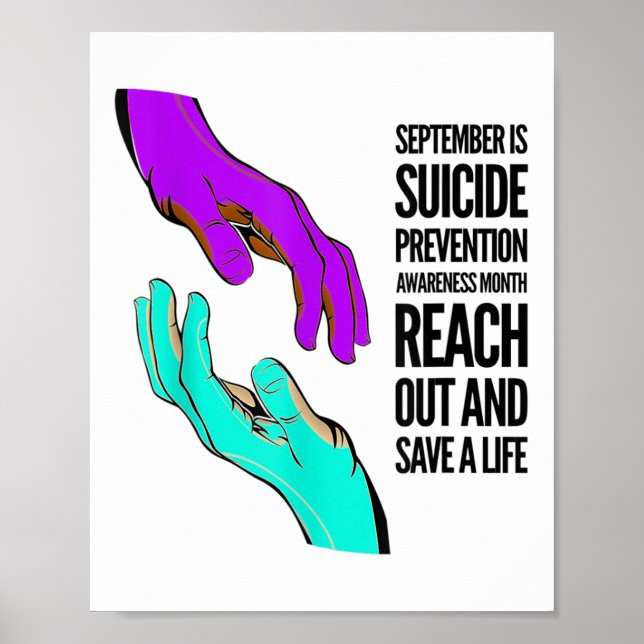 September Is Suicide Prevention Awareness Month  Poster (Front)