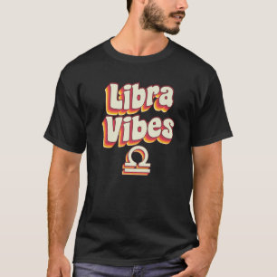 September October Birthday Rainbow Retro Libra Zod T-Shirt